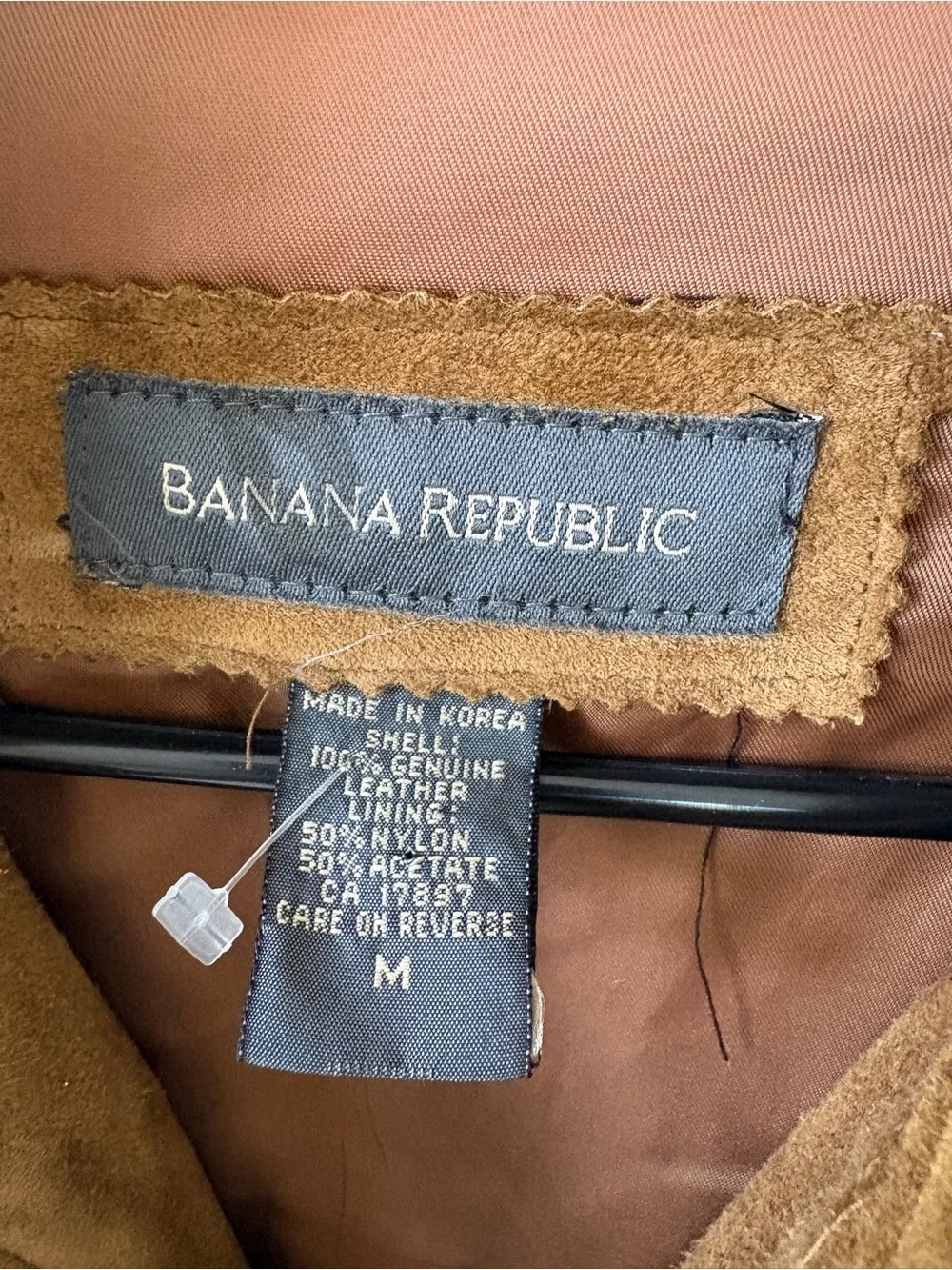 Banana Republic Men's Suede Zip Jacket - Brown
